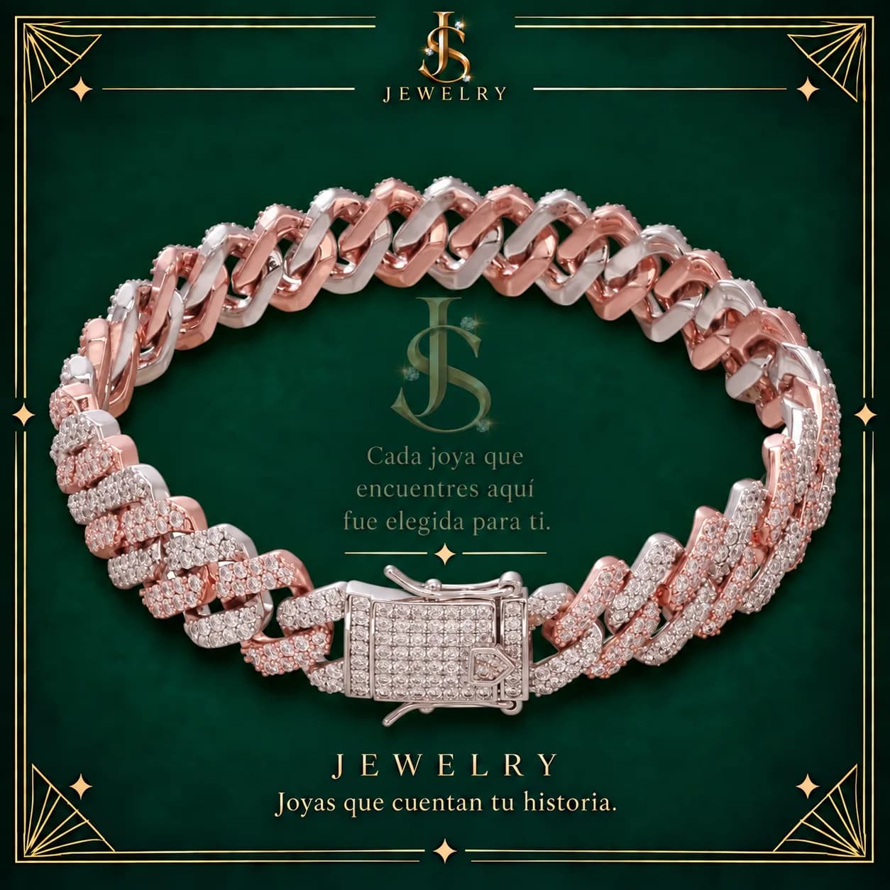 Pulsera rose eslavones cubanos